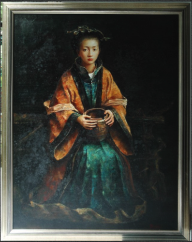 Oil on canvas - Before conservation - Active fungus